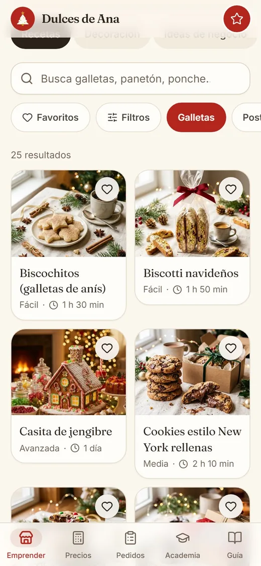 Pantalla de la app: Catálogo de 285 productos para vender